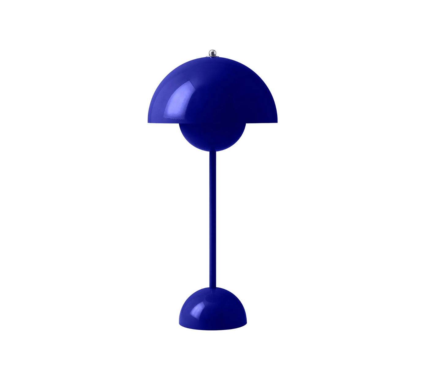 Lampe de table Flowerpot VP3 métal / H 50 cm - By Verner Panton, 1968