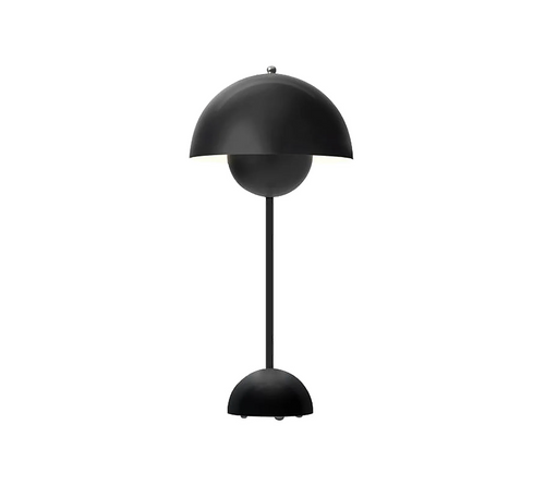 Lampe de table Flowerpot VP3 métal / H 50 cm - By Verner Panton, 1968