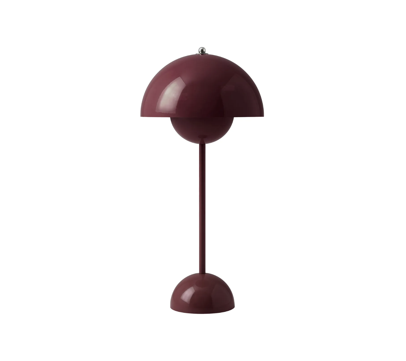 Lampe de table Flowerpot VP3 métal / H 50 cm - By Verner Panton, 1968