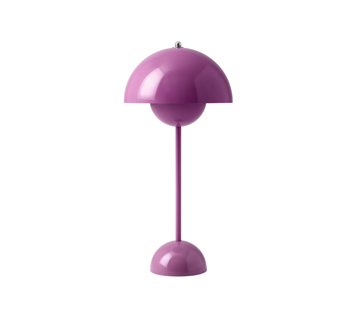 Lampe de table Flowerpot VP3 métal / H 50 cm - By Verner Panton, 1968
