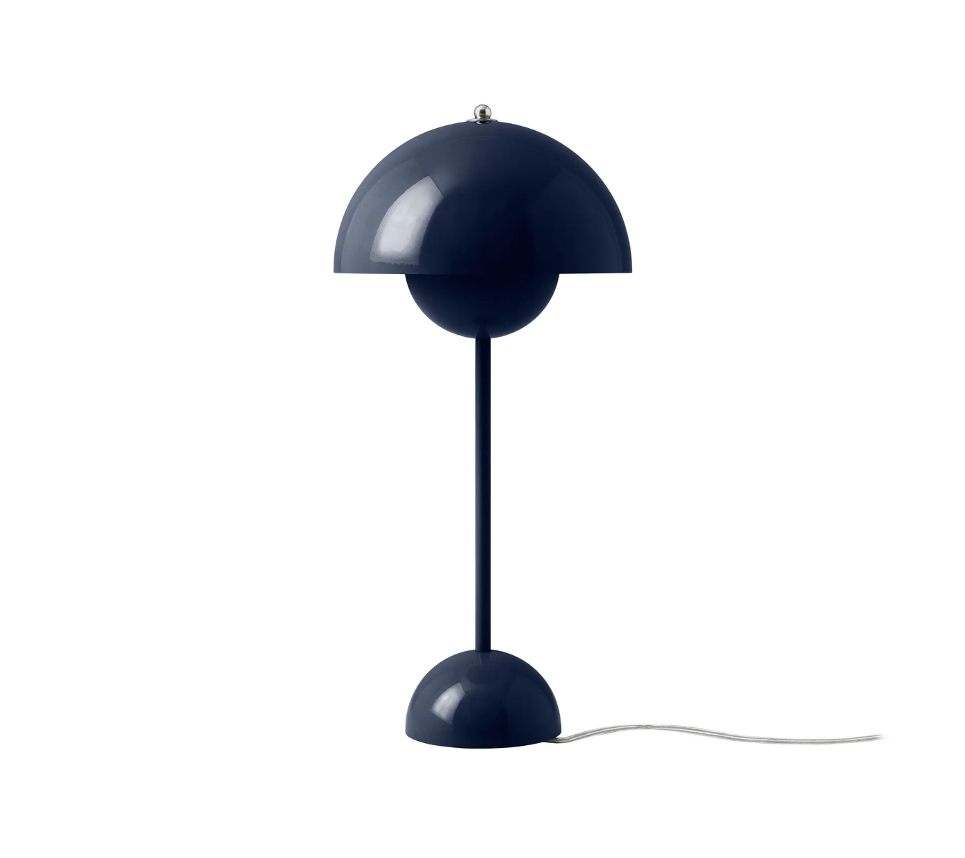 Lampe de table Flowerpot VP3 métal / H 50 cm - By Verner Panton, 1968