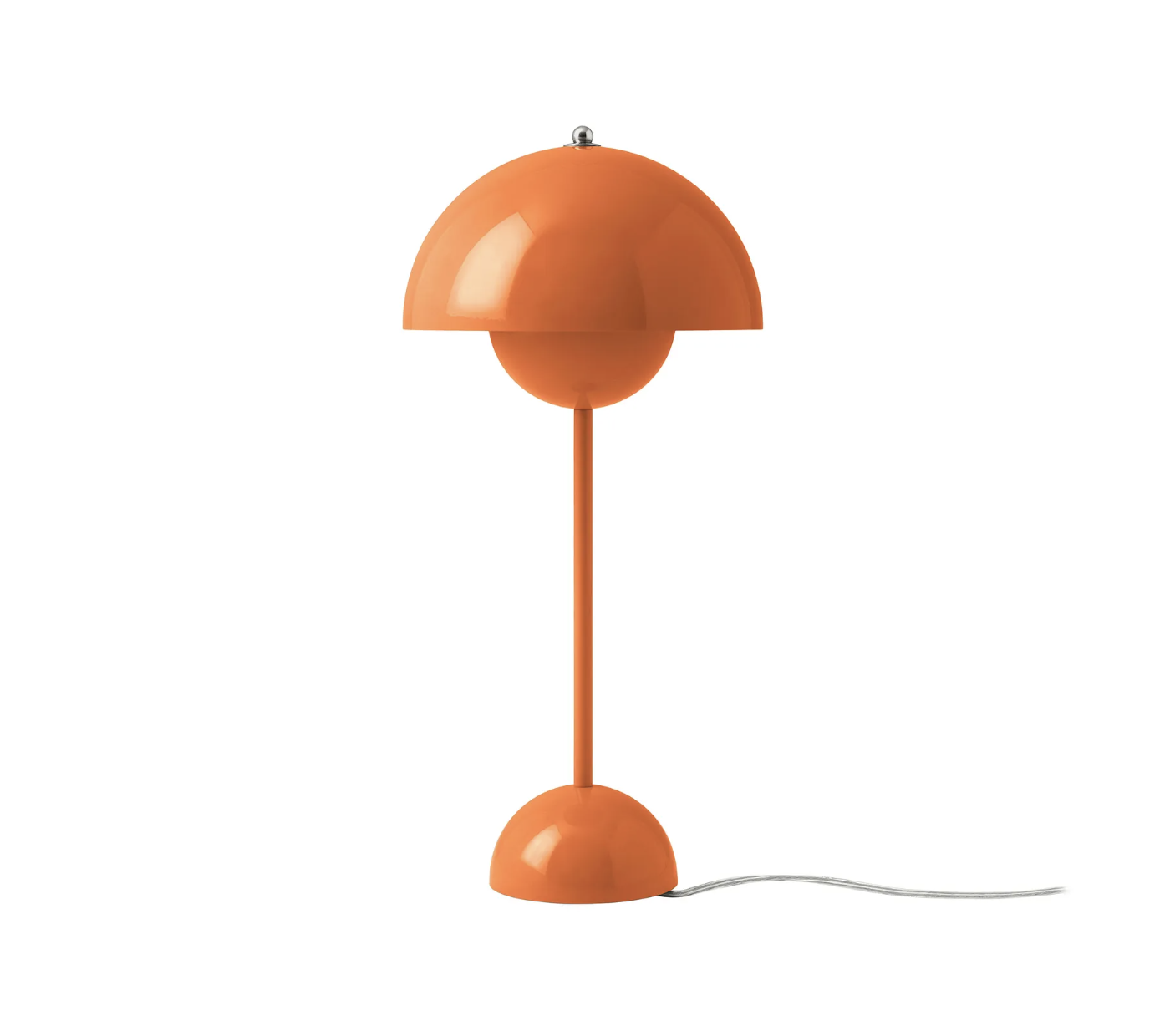 Lampe de table Flowerpot VP3 métal / H 50 cm - By Verner Panton, 1968