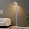 Lampadaire blanc design épuré tête orientable dimmable - Kalena